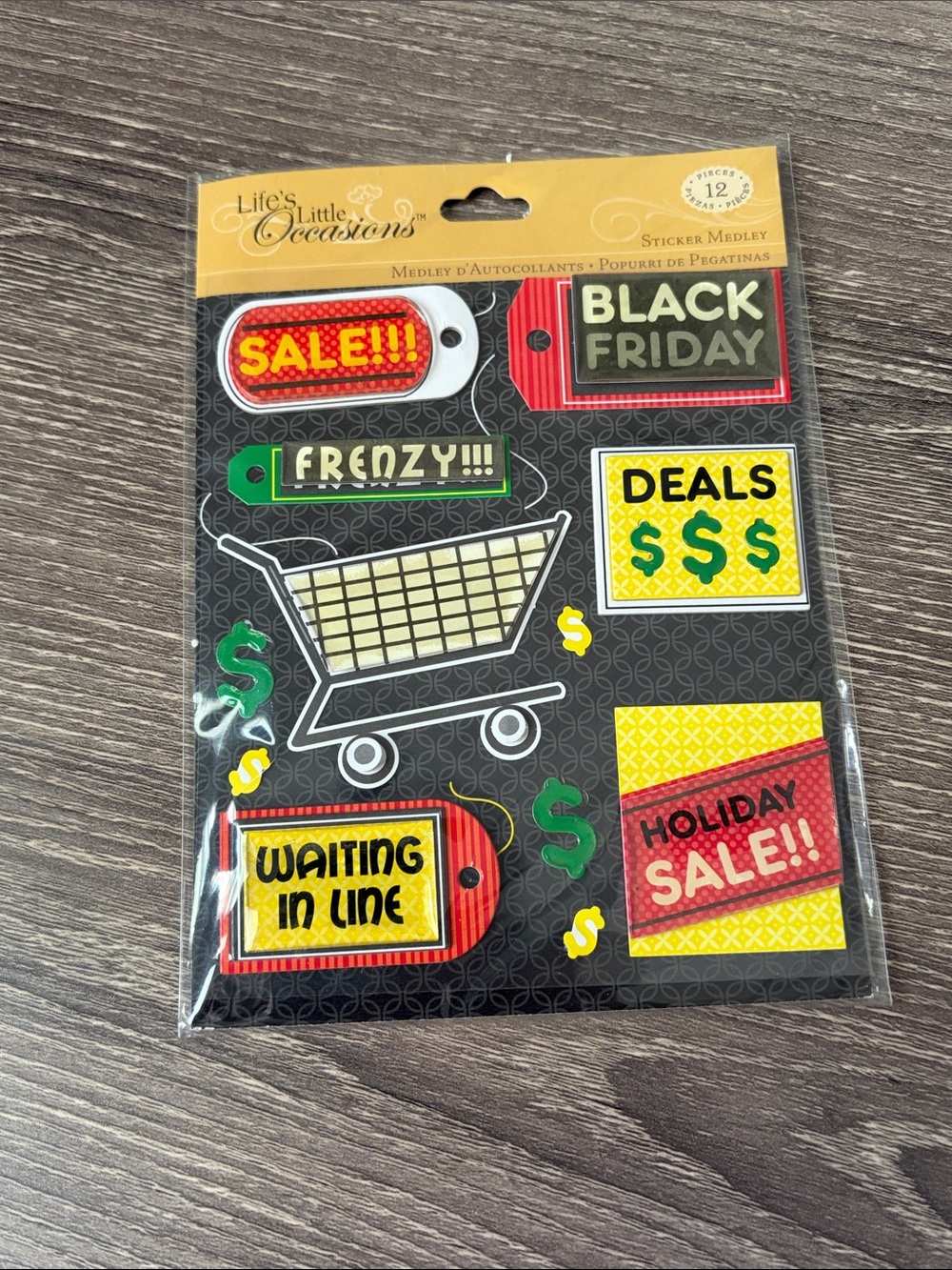 ❤️$8 K&Comapny Life's Little Occasions Black Friday Sticker Medley